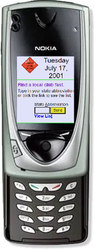 mobile website from 2001 on a Nokia phone
